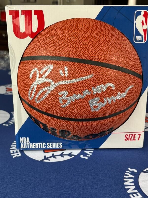 Jalen Brunson Autographed Basketball with “Brunson Burner” Inscription – Fanatics Certified