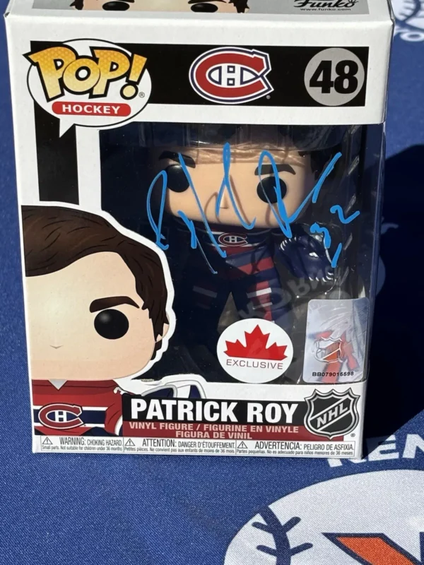 Patrick Roy Hockey Hall Of Famer Autograph Funko Pop JSA / COA