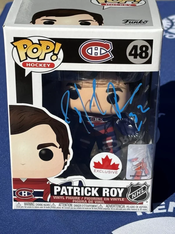 Patrick Roy Hockey Hall Of Famer Autograph Funko Pop JSA / COA - Image 2