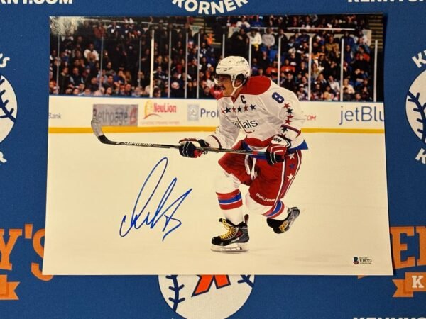 Washington Capitals G.O.A.T. Alex Ovechkin Autographed 11x14 Photo Beckett - Image 4