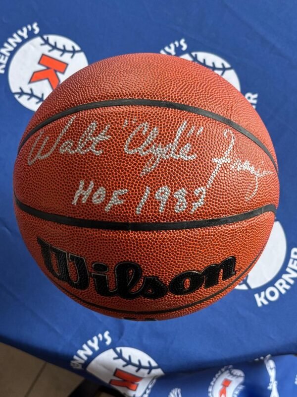 NY Knick Hall Of Famer Walt Clyde Frazier Autographed/ Ins Basketball JSA Witness