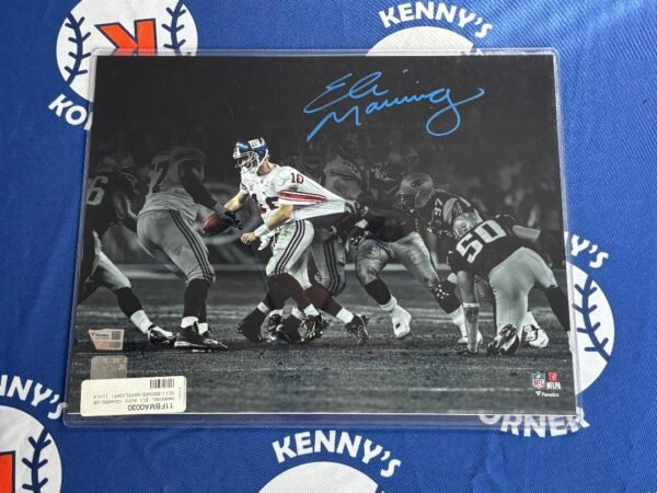 New York Giants QB Legend Eli Manning Autographed 11x14 Photo Fanatics