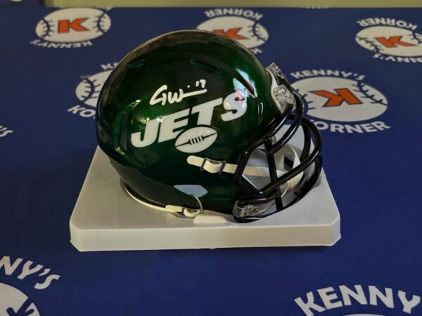 Garrett Wilson New York Jets Autographed Mini - Helmet JSA / COA