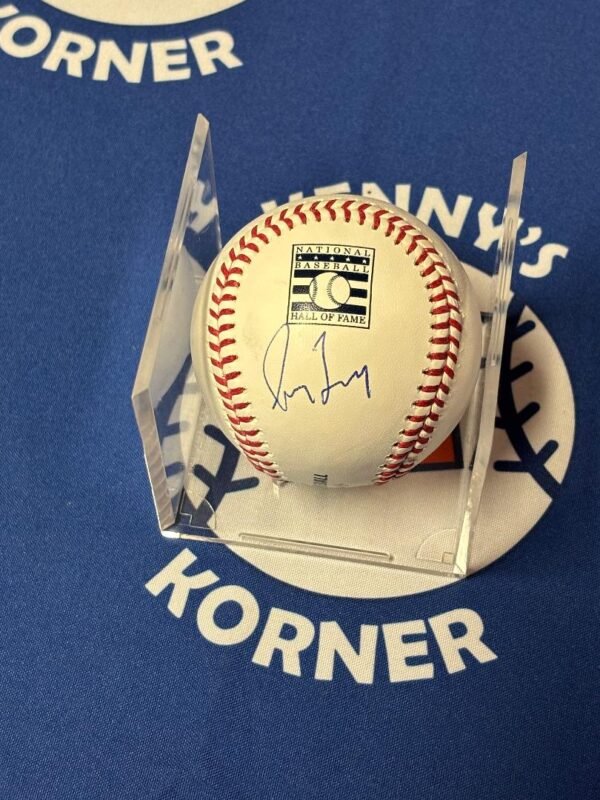 Atlanta Brave Hall Of Fame Ace Greg Maddux Autographed Hall Of Fame Baseball JSA / COA