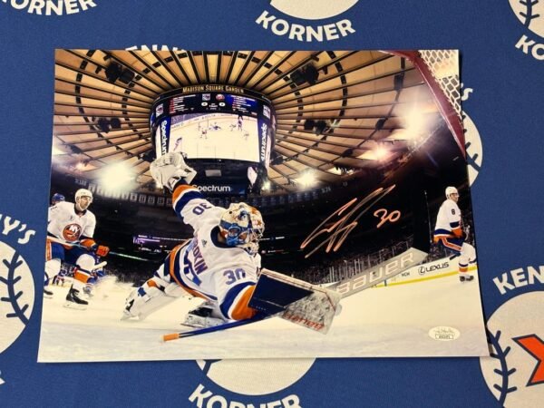 New York Islanders Super Star Goalie Ilya Sorokin Autographed 11x14 Photo JSA / COA