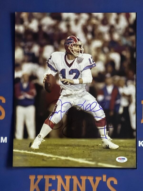 Buffalo Bills Hall of Fame Legend Jim Kelly Autographed 11x14 Photo PSA / DNA