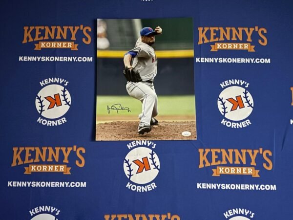 New York Mets Johan Santana Autographed 11x14 Photo JSA / COA - Image 5