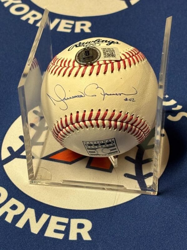 Mariano Rivera Autographed Hall Of Fame Baseball - Image 2