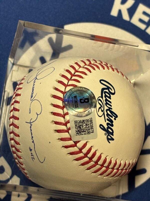 Mariano Rivera Autographed Hall Of Fame Baseball - Image 3