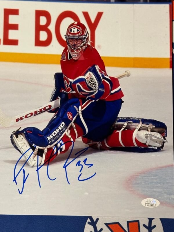 Patrick Roy Montreal Canadian Hall of Famer Autographed 11x14 Photo JSA / COA - Image 4