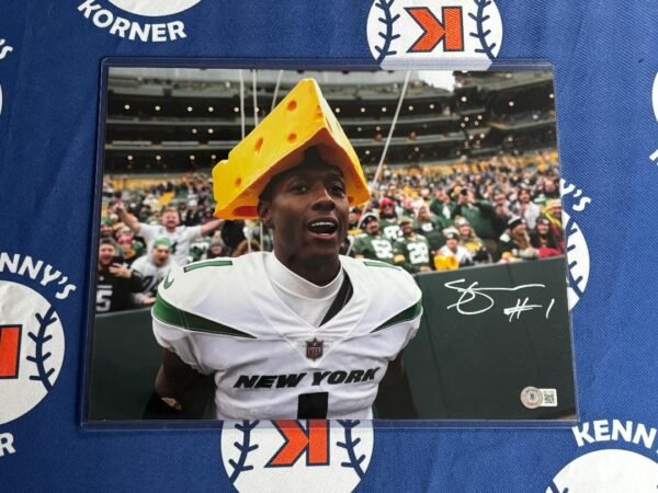 New York Jets Shutdown Corner Sauce Gardner Autographed 11x14 Photo. Beckett Cert.