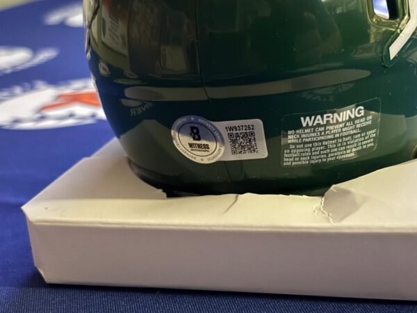 Sauce Gardner New York Jets Autographed Mini - Helmet Beckett COA - Image 3