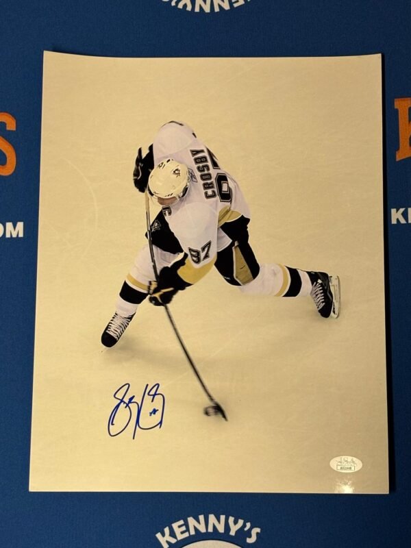 Pittsburgh Penguin G.O.A.T. Sidney Crosby Autographed 11x14 Photo JSA / COA