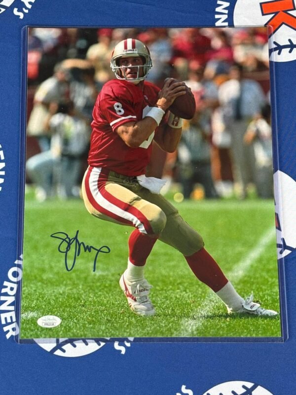 San Francisco Hall Of Fame QB Steve Young Autographed 11x14 Photo JSA/COA