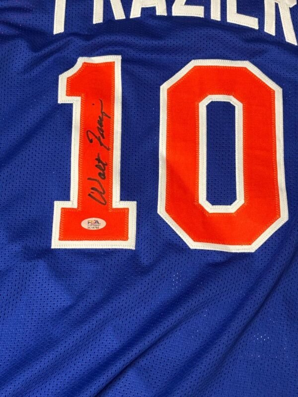 New York Knicks Voice, Legend, & Hall of Famer Walt "Clyde" Frazier Autographed Knicks Jersey PSA / DNA - Image 2