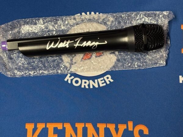 Sam Rosen, Walt Frazier Dual Autographed Microphone PSA / DNA - Image 3