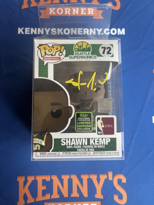 Autographed Funko Pop From Seattle SuperSonics All-Time Great Shawn Kemp