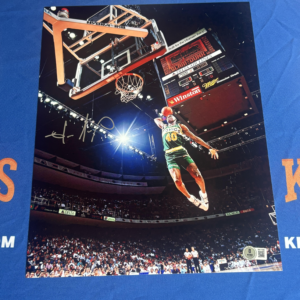 Autographed 11x14 Photo From Seattle SuperSonics All-Time Great Shawn Kemp