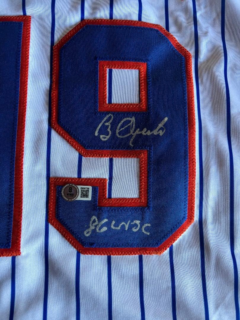 1986 New York Mets Clutch Lefty Bobby Ojeda Autographed & Inscribed Mets Home Jersey Beckett COA - Image 3