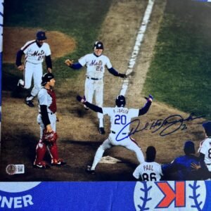 New York Mets 1986 Clutch 3rd Baseman Howard "HOJO" Johnson Classic Image Autographed 11x14 Photo Beckett