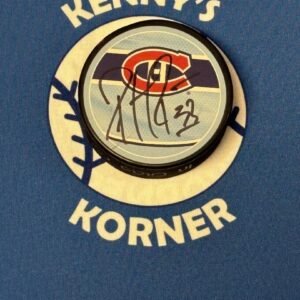 Montreal Canadien Legend, GOAT, All Time Goalie Patrick Roy Autographed Canadien Retro Puck JSA/ COA
