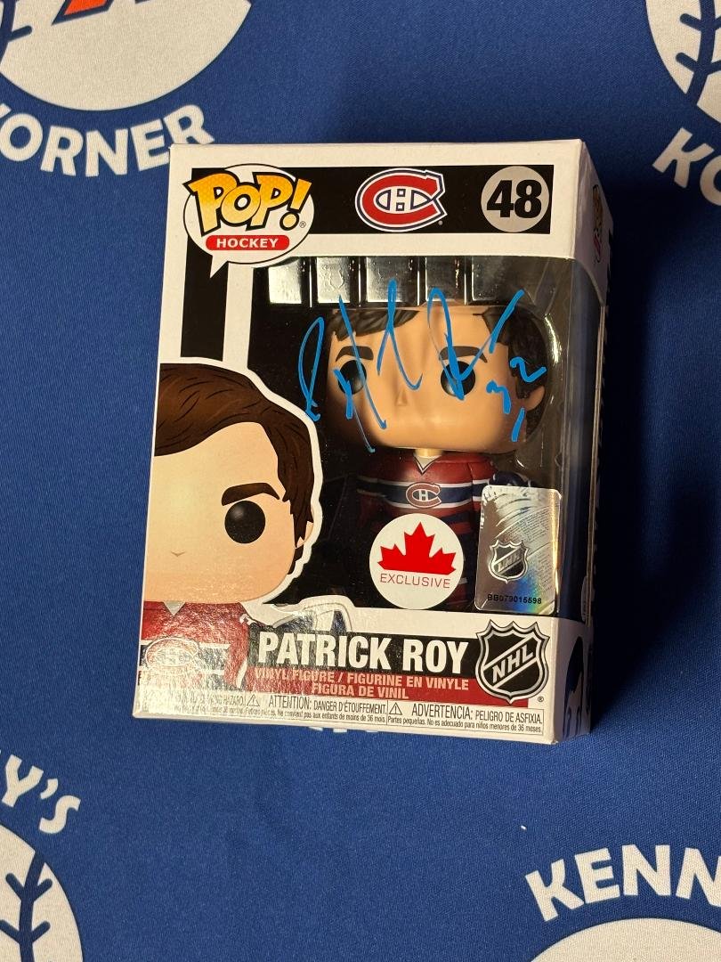 Montreal Canadien Legend Patrick Roy Autographed Funko Pop JSA / COA
