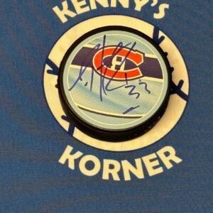 Montreal Canadien Legend Patrick Roy Autographed Canadien Retro Puck JSA / COA