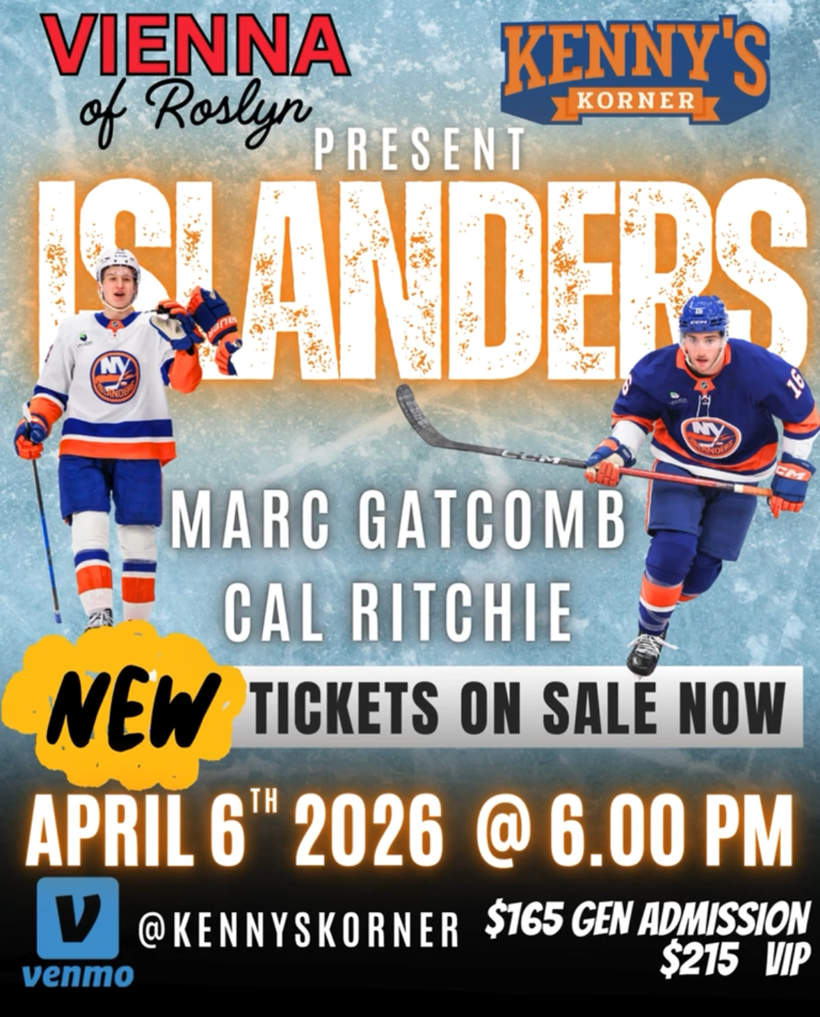 A Night To Remember With Islanders: Calum Ritchie and Marc Gatcomb
