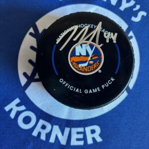 New York Islanders JG Pageau Autographed Official New York Islanders Game Puck. Beckett