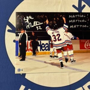 Stephane Matteau 11x14 Poster with Silver Pen Inscription