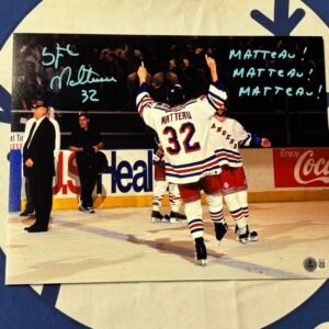 Stephane Matteau 11x14 Poster with Blue Pen Inscription