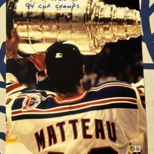 Stephane Matteau Stanley Cup Image 11x14 with Inscription