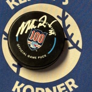 Mike Richter Official Rangers 100 Year Anniversary Puck