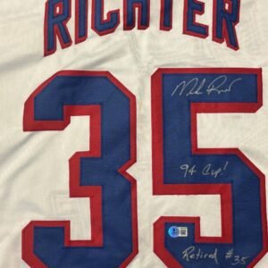 New York Rangers Goalie Great Mike Richter Autographed & Inscribed Rangers Jersey