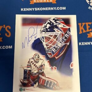 New York Rangers Legendary Goalie Mike Richter Autographed 12x16 Artwork